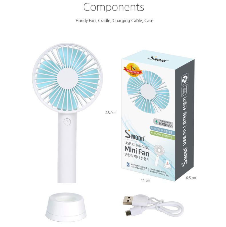 Dual Functional Mini Handy Fan with Power Bank - Coolean
