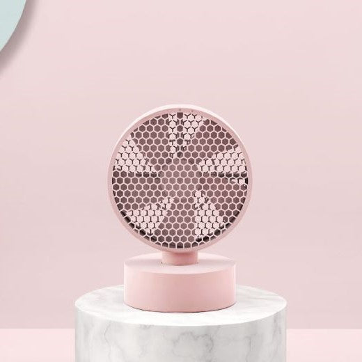 Honeycomb Faced Panel Oscillating Desk Fan - Coolean