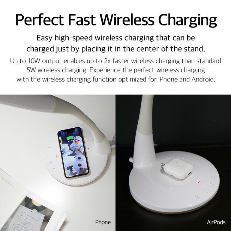 Cordless LED Light Stand with Charging Station - Coolean