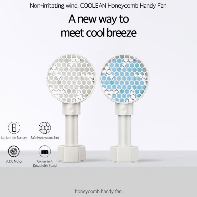 Honeycomb Faced Panel Handy Mini Fan with Cradle - Coolean